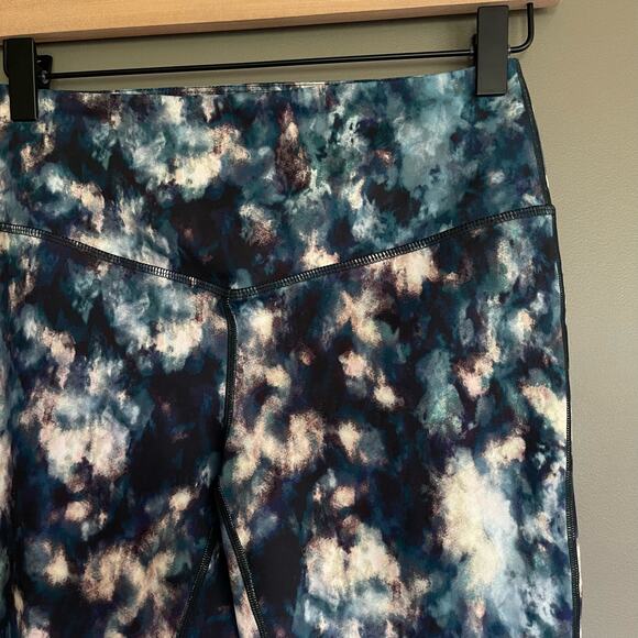L'urv Solar System 7/8 Legging Size Small Blue White Abstract High Waist Workout - Picture 8 of 16